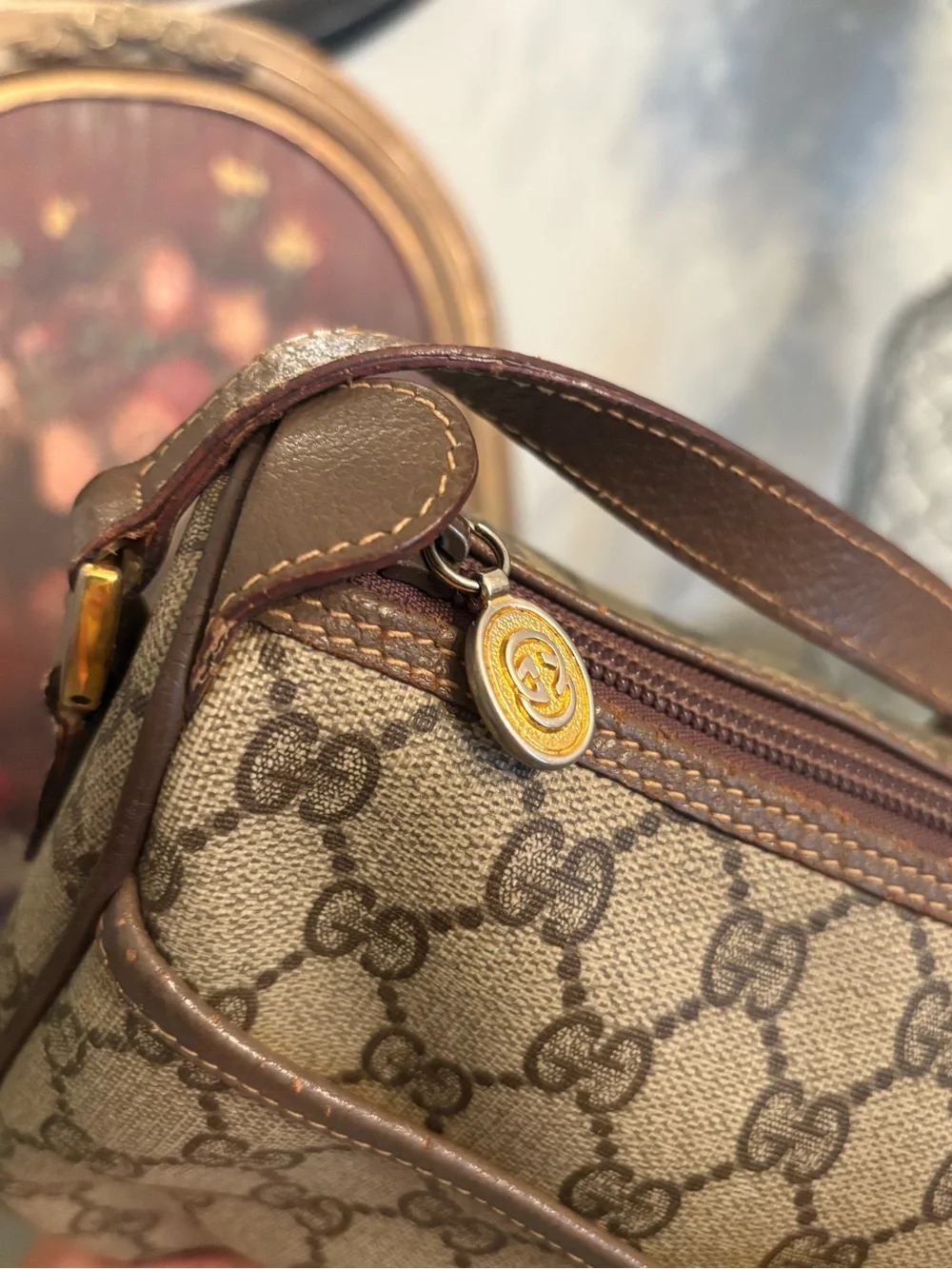 Vintage Gucci GG Sherry line Web Stripe Crossbody